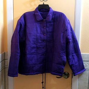 Bogari 100% Silk Button Jacket